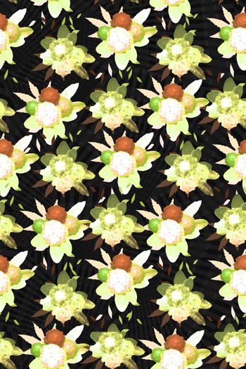 557114-时尚花卉组合