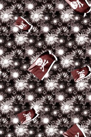 抽象男装图案印花华亿平台图片