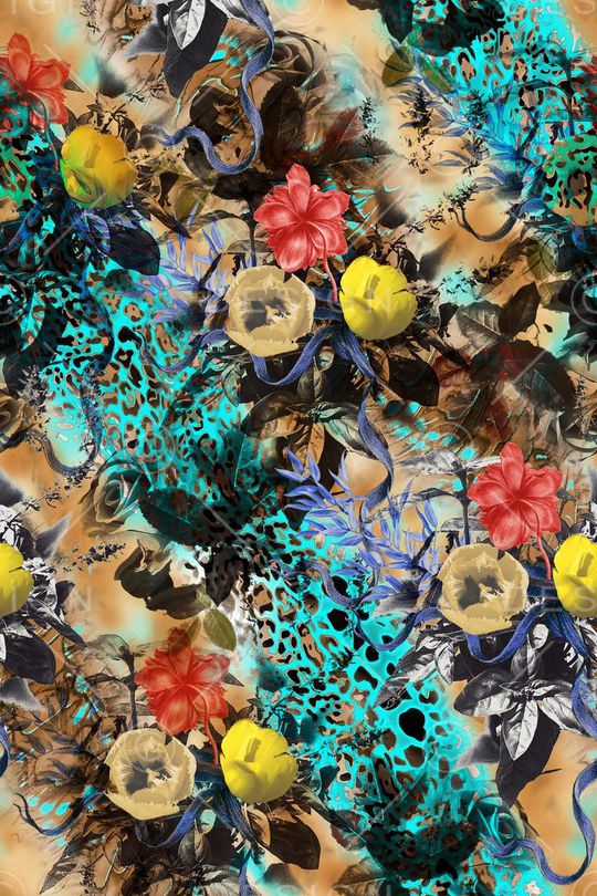 豹纹印花华亿平台图片