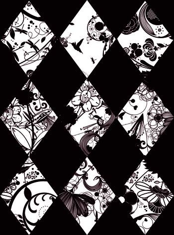 557162-几何菱形格子花纹拼接