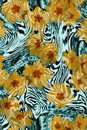 豹纹印花华亿平台图片