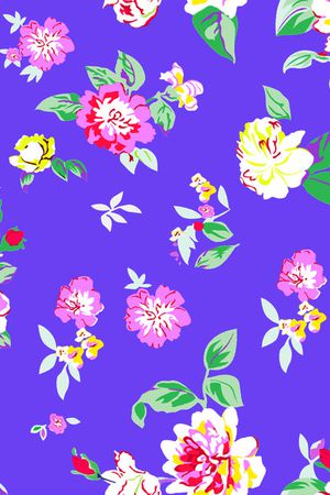 抽象花卉印花华亿平台图片