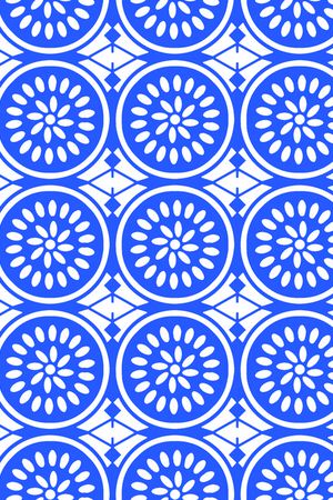 圆圈小花印花华亿平台图片