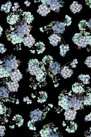 素雅 小花印花华亿平台图片