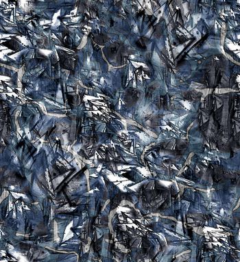 557438-时尚流行迷彩水墨  中性 蓝调 笔