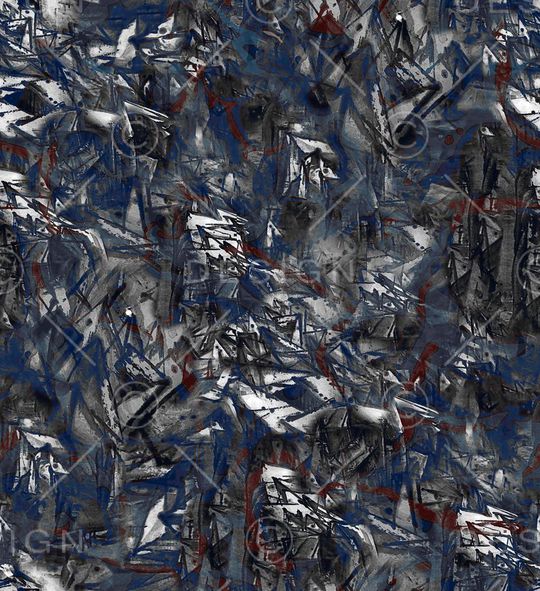 笔触机理乱麻印花华亿平台图片