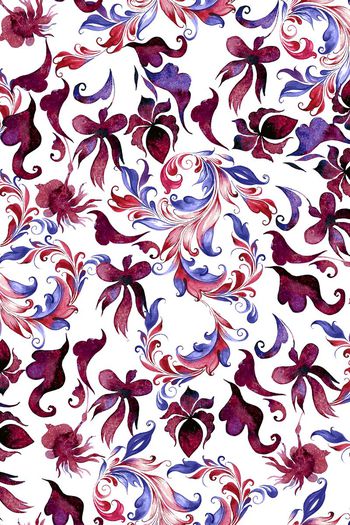 557617-原创潮流时尚复古水墨花卉YC858