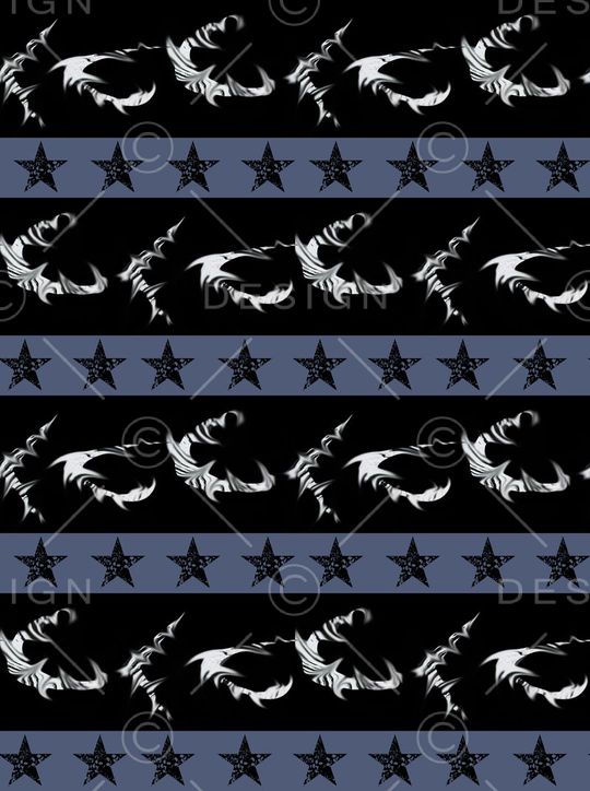 抽象男装图案印花华亿平台图片