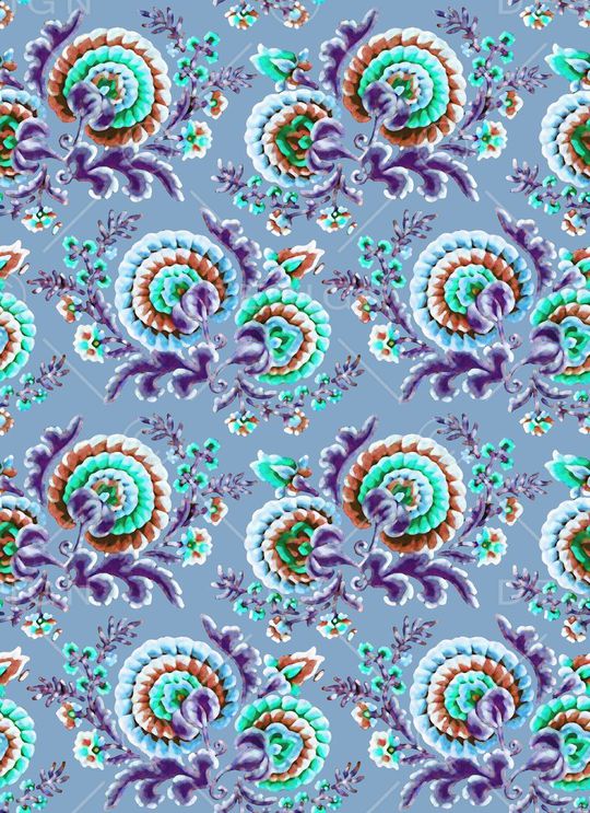 复古印花华亿平台图片