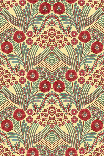 557661-复古 民族风  花卉 服装 家纺 