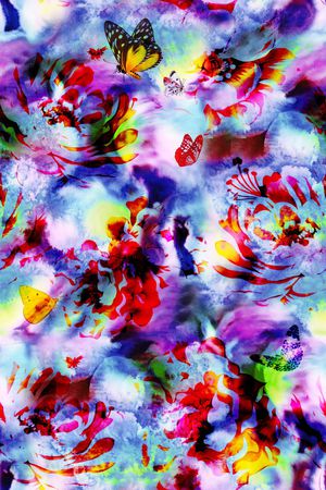 抽象纹理印花华亿平台图片