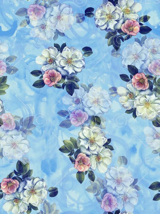 花卉印花华亿平台图片