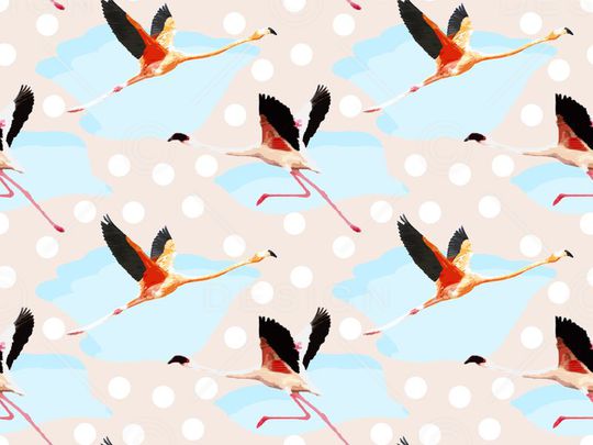 几何色块印花华亿平台图片