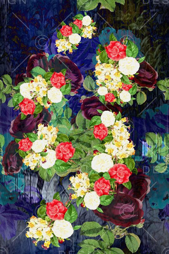 连衣裙半身裙印花华亿平台图片