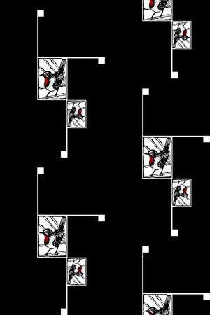 手绘图案印花华亿平台图片