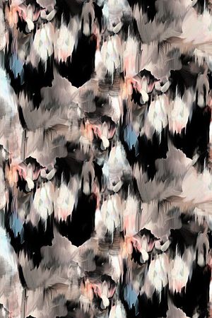 抽象男装图案印花华亿平台图片