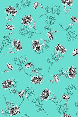 清新文艺印花华亿平台图片