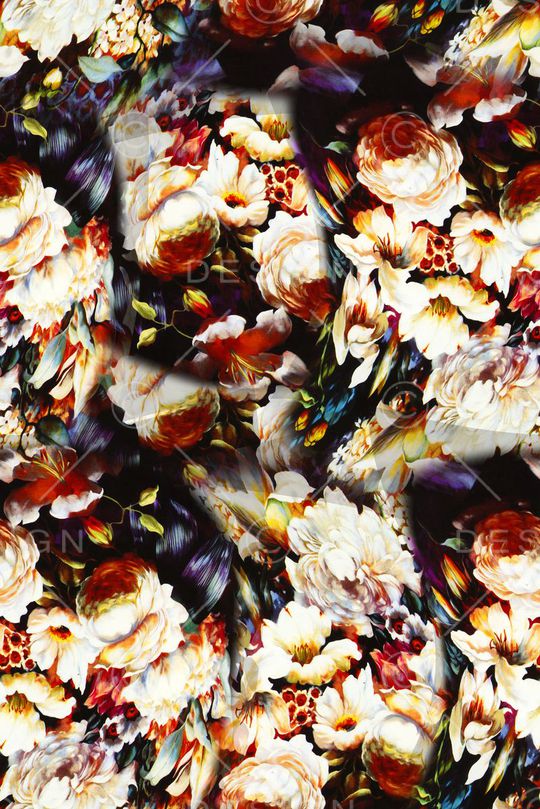 花卉印花华亿平台图片