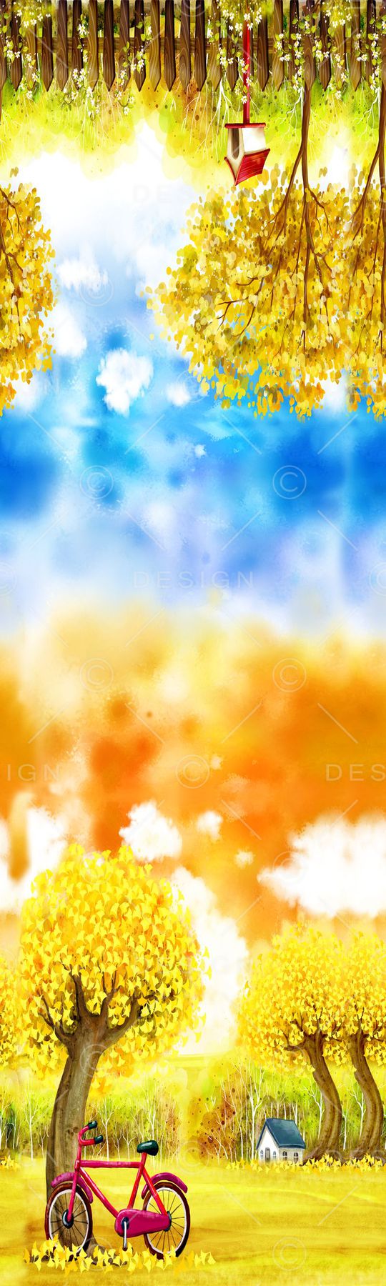 流行时尚 田园风 家纺 长巾 丝巾 长裙印花华亿平台图片