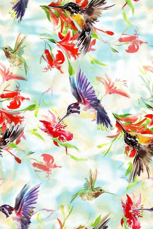 抽象女装图案印花华亿平台图片