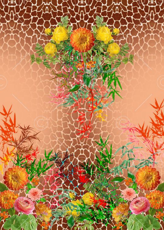 豹纹印花华亿平台图片