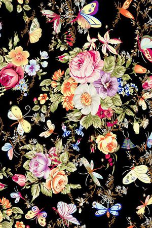 蝴碟印花华亿平台图片