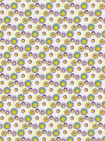 558197-几何 彩色花