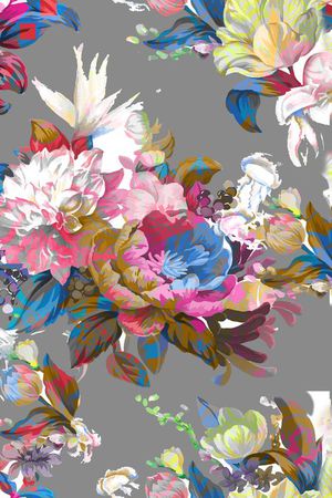 花卉印花华亿平台图片