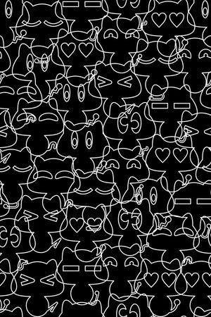 黑白条纹印花华亿平台图片