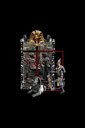 抽象男装图案印花华亿平台图片