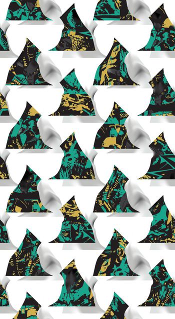 抽象印花华亿平台图片