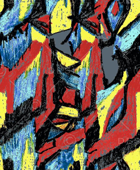 抽象印花华亿平台图片