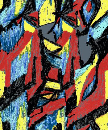 抽象印花华亿平台图片