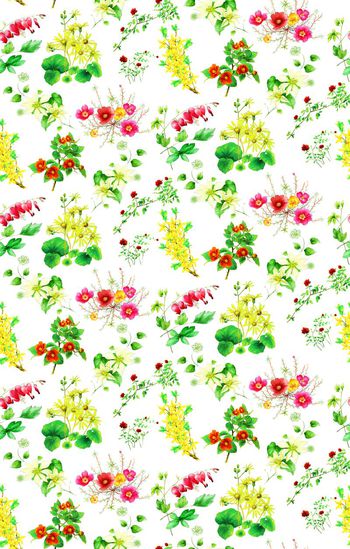 558546-手绘花花朵女装匹布