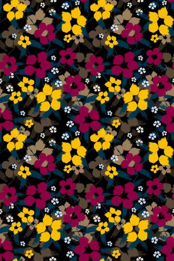 558600-cp笔触写意手绘花卉