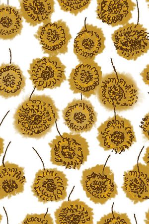 田园风印花华亿平台图片