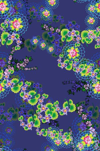 复古印花华亿平台图片