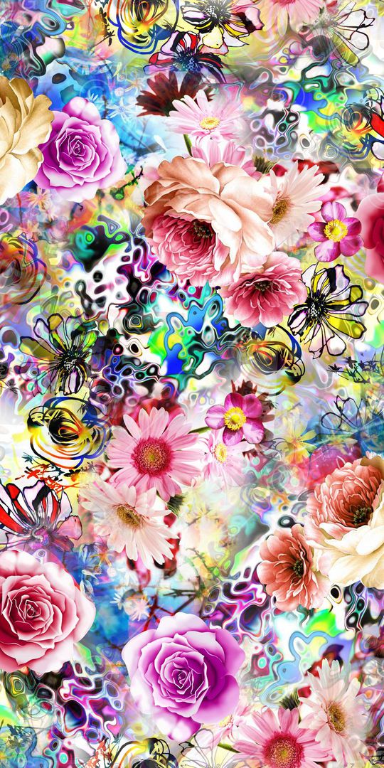 多彩炫丽印花华亿平台图片