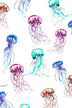 手绘彩色印花华亿平台图片