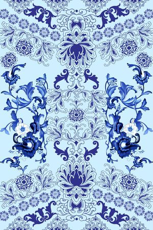 中国风印花华亿平台图片