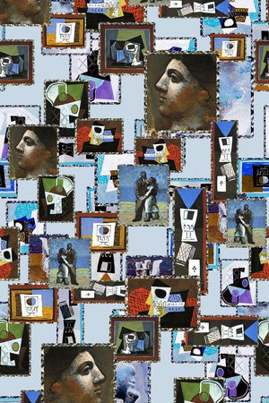 抽象印花华亿平台图片