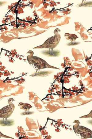 旗袍印花华亿平台图片