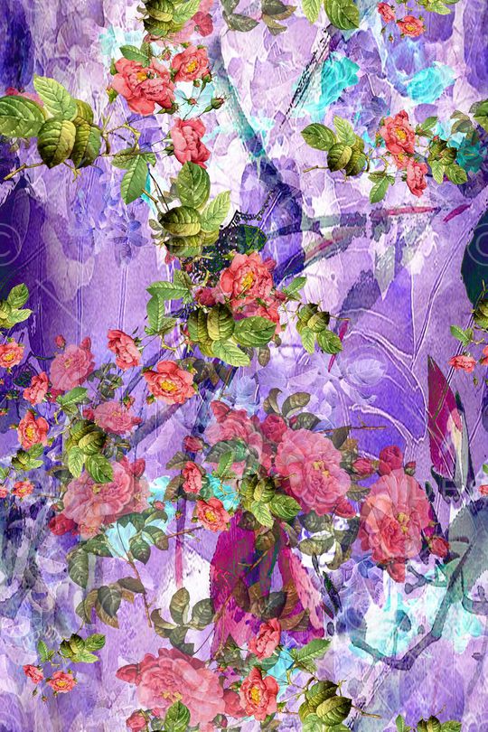 几何浪漫印花华亿平台图片