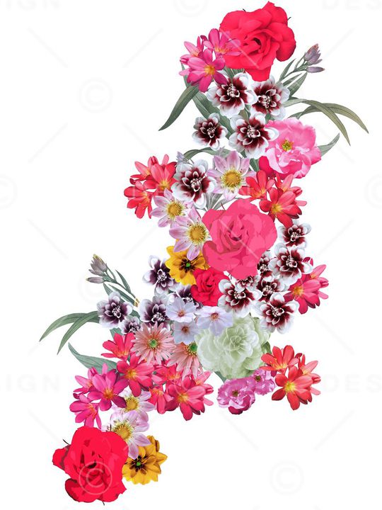 花卉印花华亿平台图片