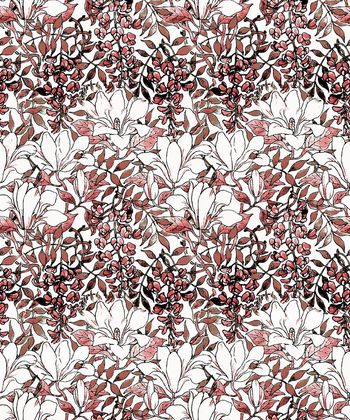 558901-中国风线描花卉叶子 