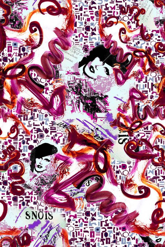 抽象印花华亿平台图片