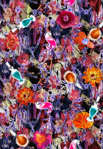 559021- 复古 潮流时尚 花卉 珠宝 香水