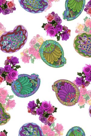 复古印花华亿平台图片