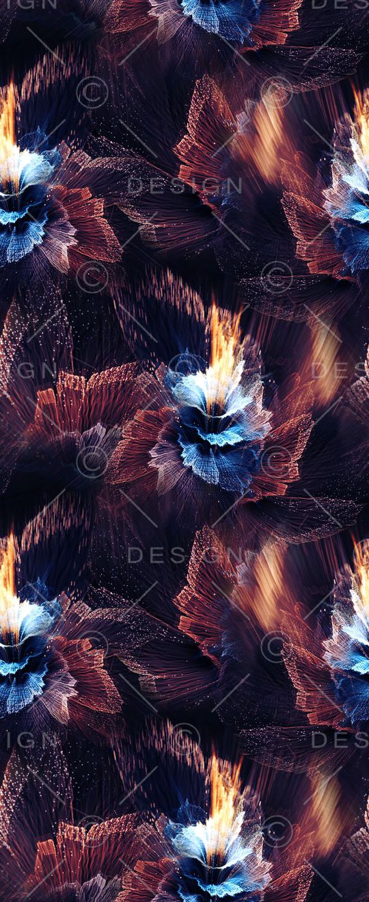 抽象几何印花华亿平台图片