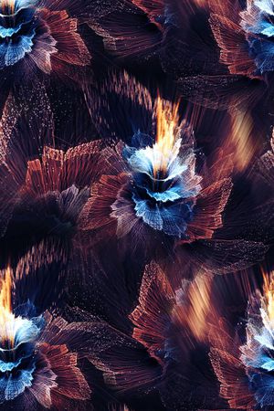 抽象几何印花华亿平台图片